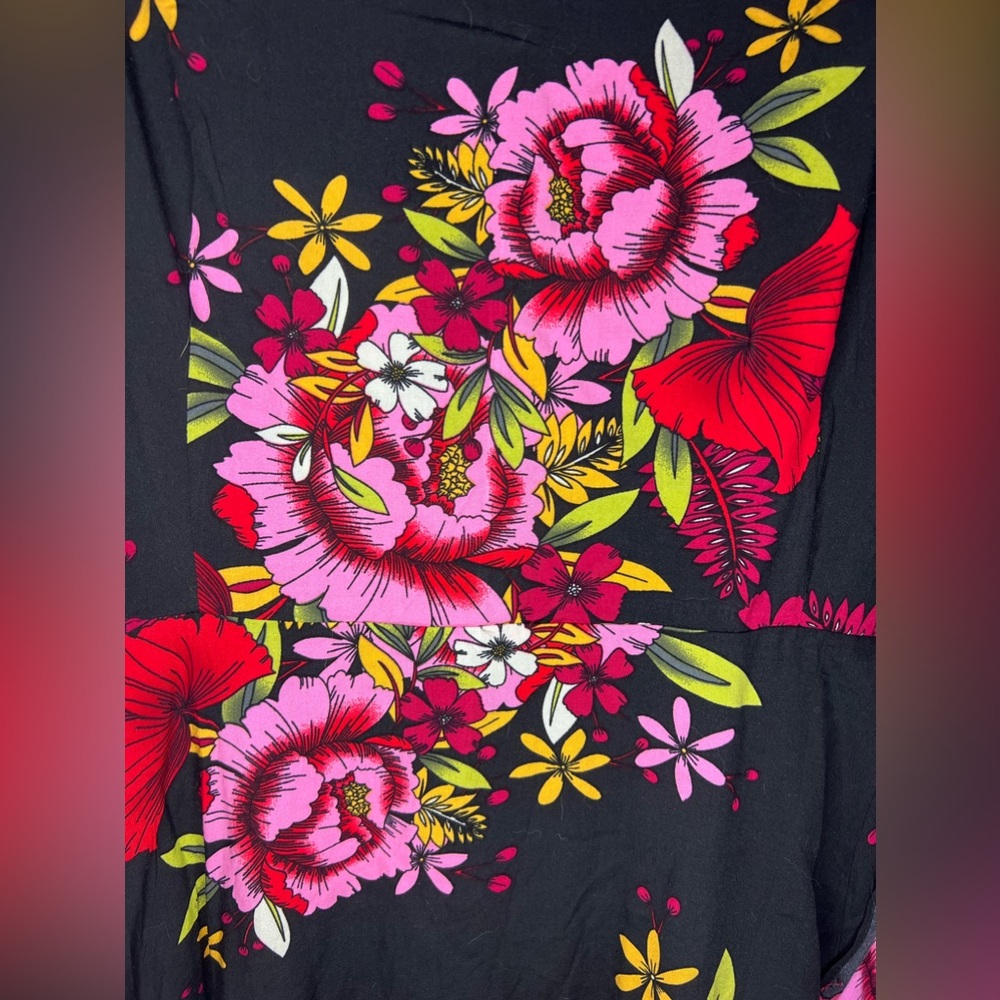 High low peony rose dress